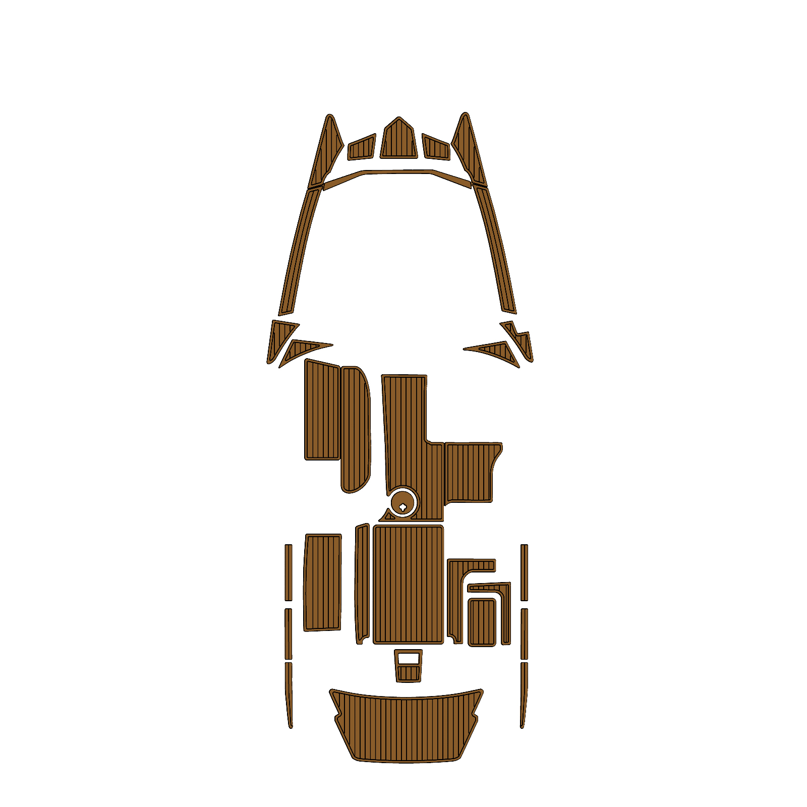Custom "2012-2016 Malibu 22 MXZ" EVA Foam Boat Deck Mat Marine Flooring Marine Boat Decking Yacht Pad HzKaiCun