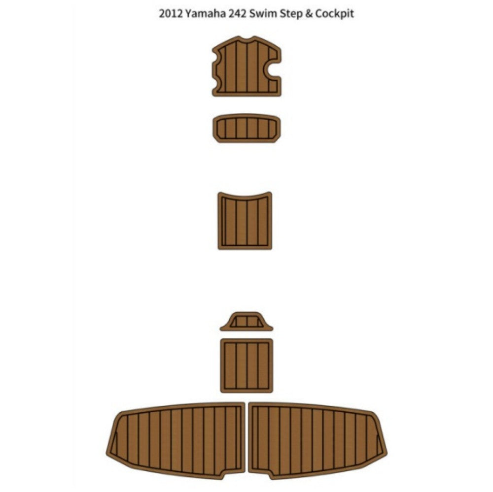 Custom "2012 YAMAHA 242" EVA Foam Boat Deck Mat Marine Flooring Marine Boat Decking Yacht Pad HzKaiCun