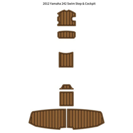 Custom "2012 YAMAHA 242" EVA Foam Boat Deck Mat Marine Flooring Marine Boat Decking Yacht Pad HzKaiCun