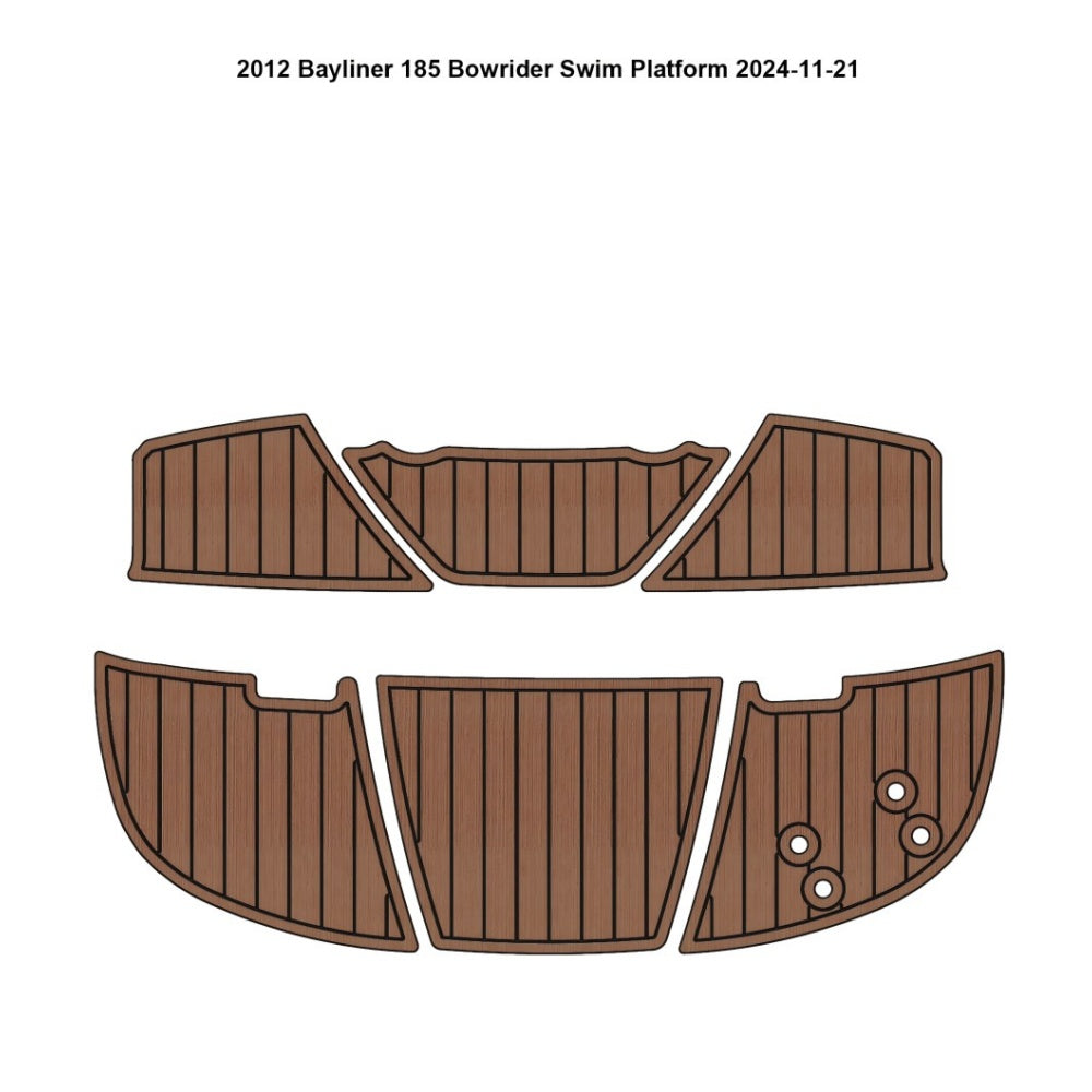 Custom "2012 Bayliner 185 Bowrider" EVA Foam Boat Deck Mat Marine Flooring Marine Boat Decking Yacht Pad HzKaiCun