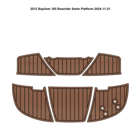 Custom "2012 Bayliner 185 Bowrider" EVA Foam Boat Deck Mat Marine Flooring Marine Boat Decking Yacht Pad HzKaiCun