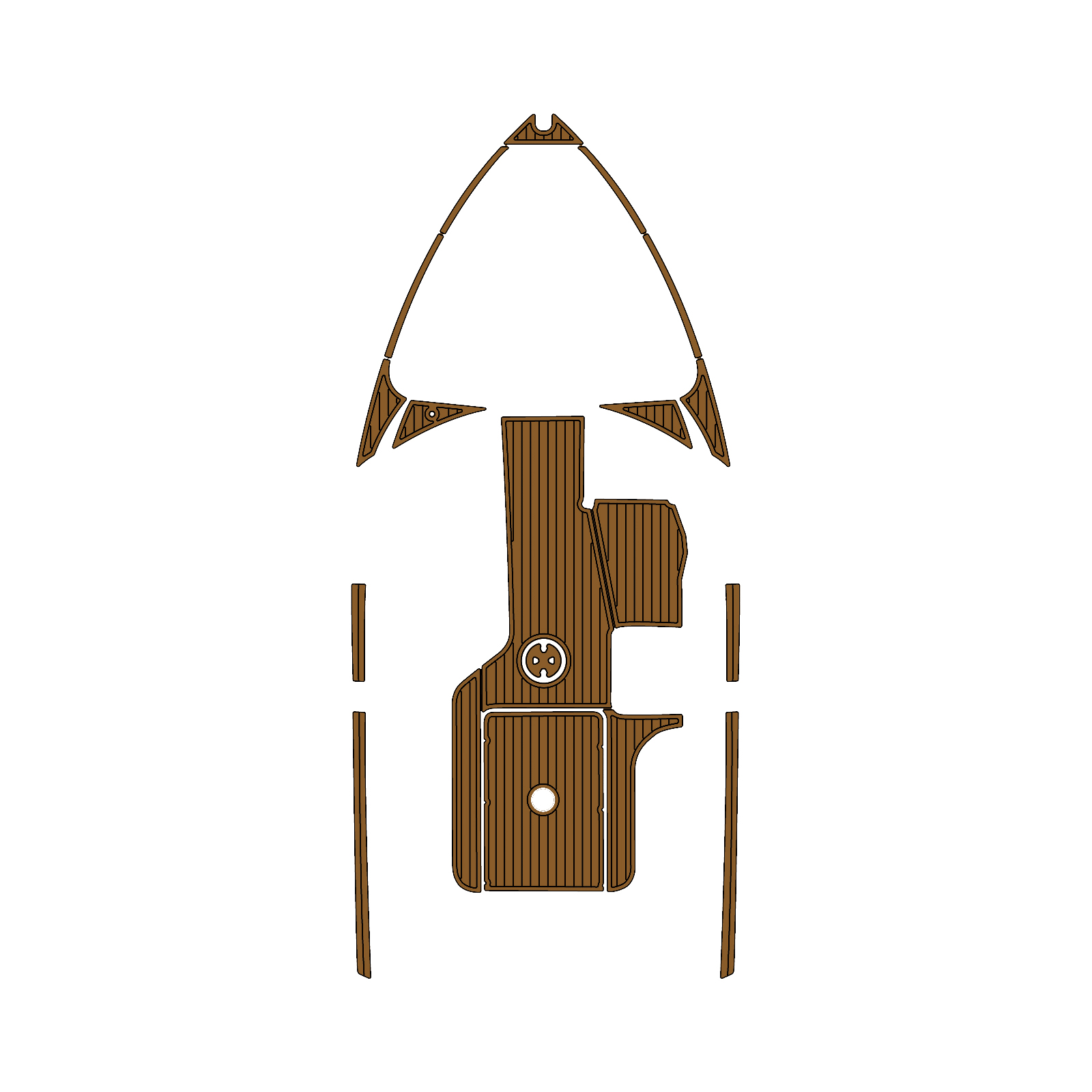 Custom "2012 Malibu 21ft Wakesetter" EVA Foam Boat Deck Mat Marine Flooring Marine Boat Decking Yacht Pad HzKaiCun