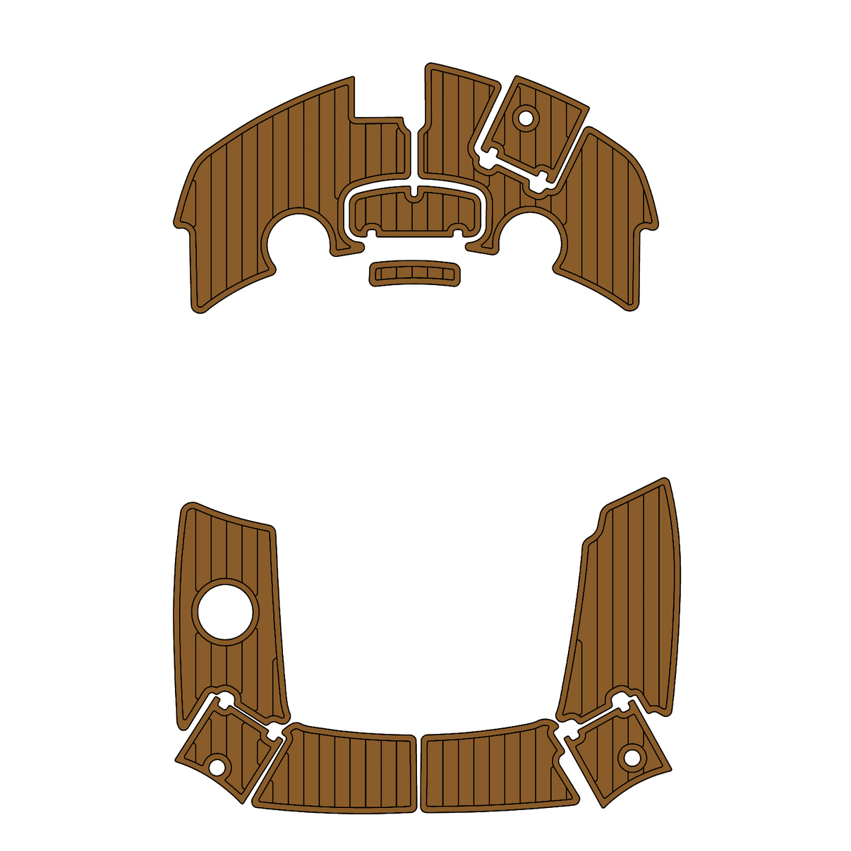 Custom "2012 Tahoe 195 Deck" EVA Foam Boat Deck Mat Marine Flooring Marine Boat Decking Yacht Pad HzKaiCun