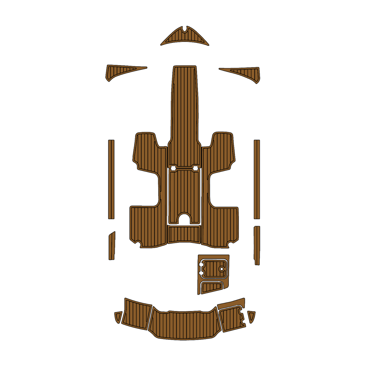 Custom "2013 Chaparral H2O Sport" EVA Foam Boat Deck Mat Marine Flooring Marine Boat Decking Yacht Pad HzKaiCun