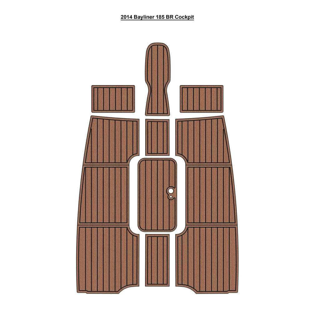 Custom "2014 Bayliner 185 BR" EVA Foam Boat Deck Mat Marine Flooring Marine Boat Decking Yacht Pad HzKaiCun