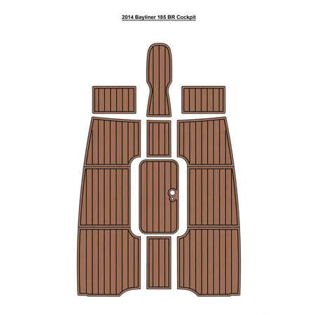 Custom "2014 Bayliner 185 BR" EVA Foam Boat Deck Mat Marine Flooring Marine Boat Decking Yacht Pad HzKaiCun