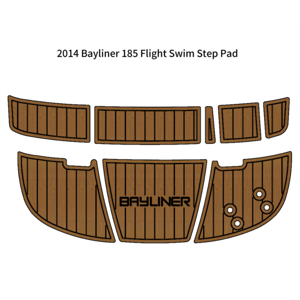 Custom "2014 Bayliner 185 Flight Swim Step Platform" EVA Foam Boat Deck Mat Marine Flooring Marine Boat Decking Yacht Pad HzKaiCun