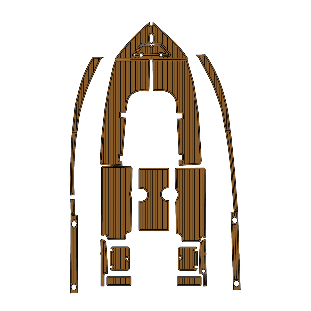 Custom "2014 Sea Pro 220CC" EVA Foam Boat Deck Mat Marine Flooring Marine Boat Decking Yacht Pad HzKaiCun