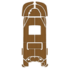 Custom "2015 Boston Whaler 150 MONTAUK" EVA Foam Boat Deck Mat Marine Flooring Marine Boat Decking Yacht Pad HzKaiCun