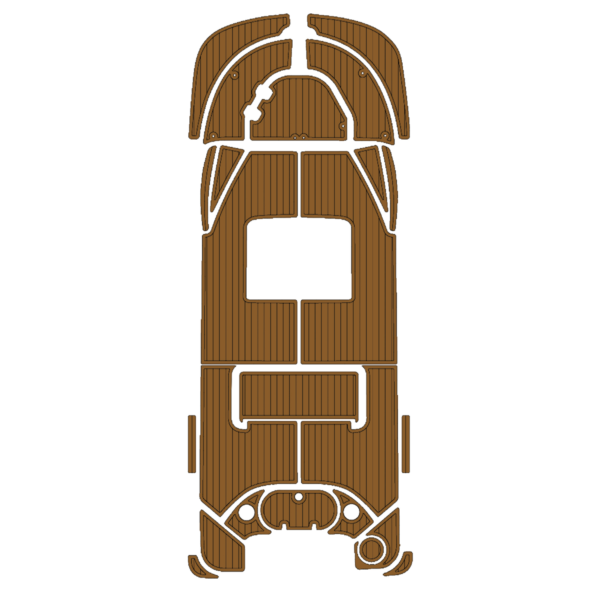 Custom "2015 Boston Whaler 150 MONTAUK" EVA Foam Boat Deck Mat Marine Flooring Marine Boat Decking Yacht Pad HzKaiCun