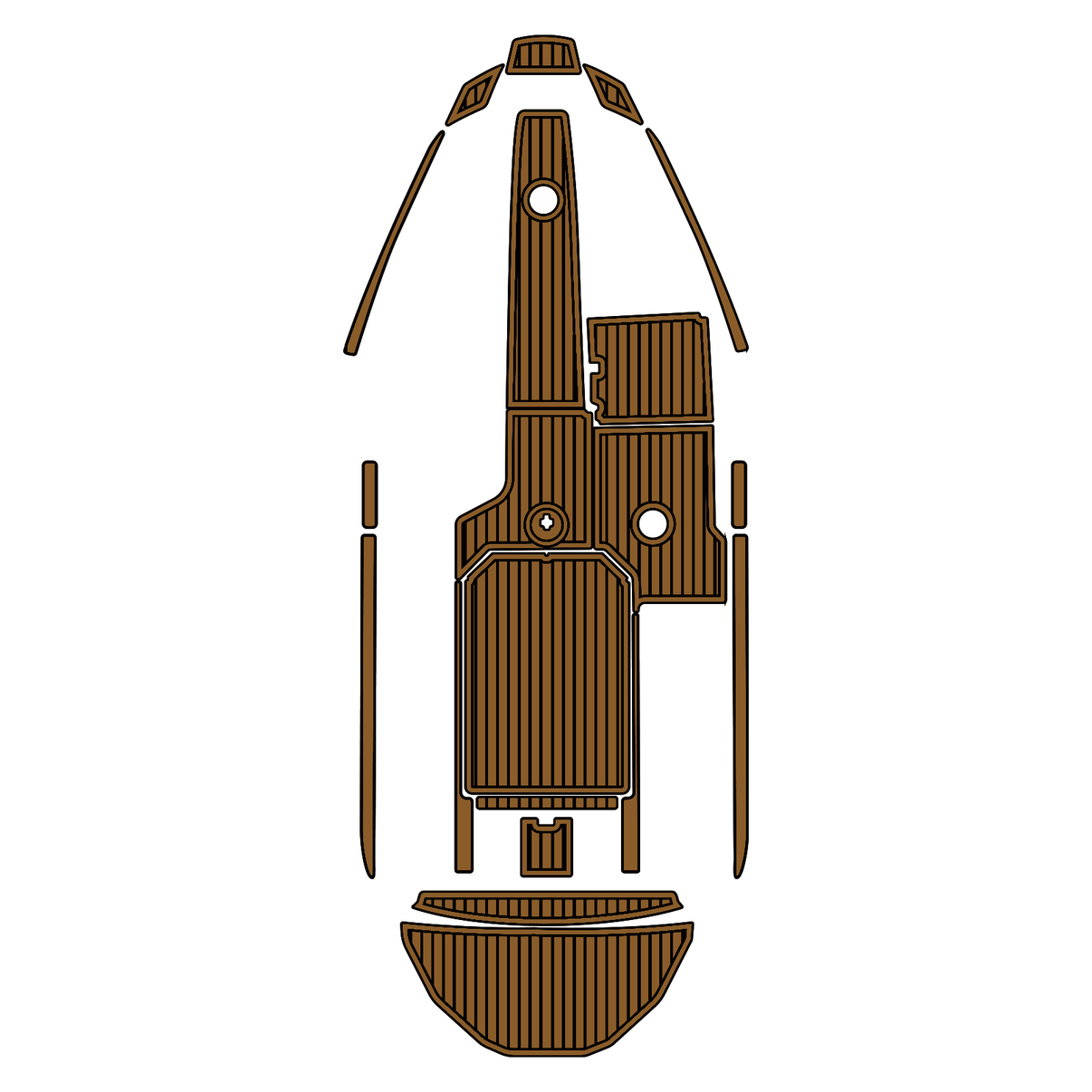 Custom "2015 Moomba Mojo" EVA Foam Boat Deck Mat Marine Flooring Marine Boat Decking Yacht Pad HzKaiCun