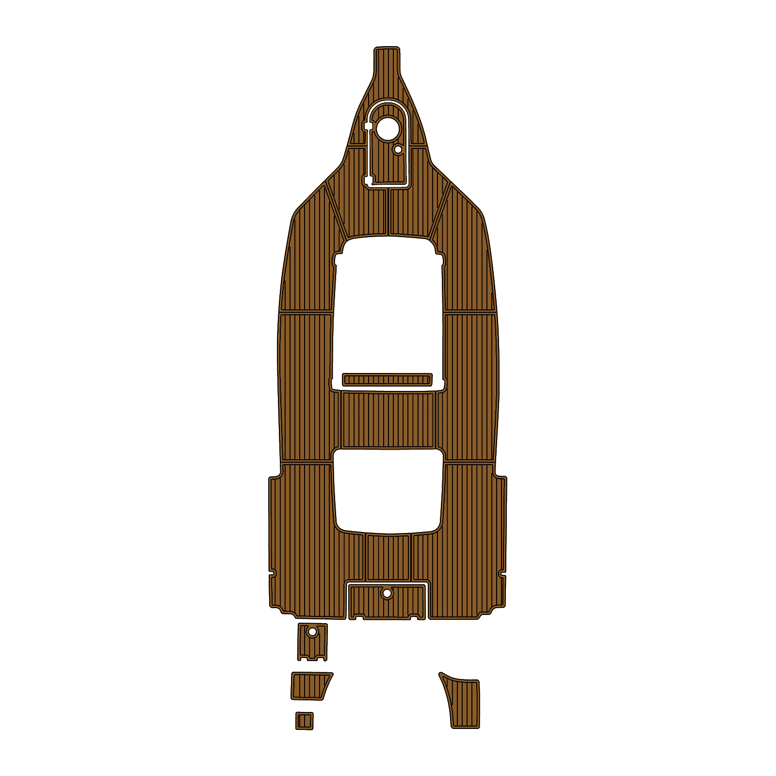 Custom "2015 Tidewater 280" EVA Foam Boat Deck Mat Marine Flooring Marine Boat Decking Yacht Pad HzKaiCun