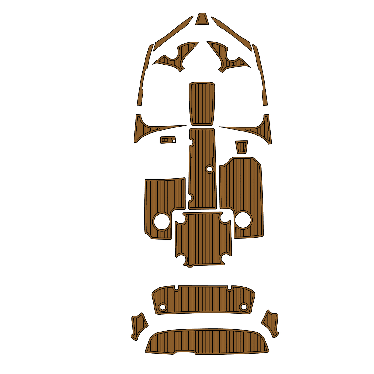 Custom "2015 YAMAHA SX192" EVA Foam Boat Deck Mat Marine Flooring Marine Boat Decking Yacht Pad HzKaiCun