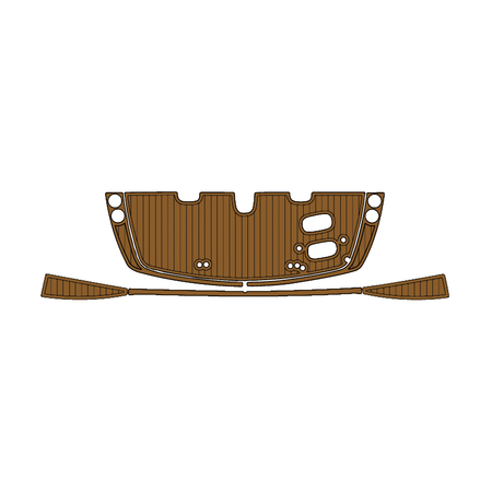 Custom "2016 Bennington Swimstep" EVA Foam Boat Deck Mat Marine Flooring Marine Boat Decking Yacht Pad HzKaiCun