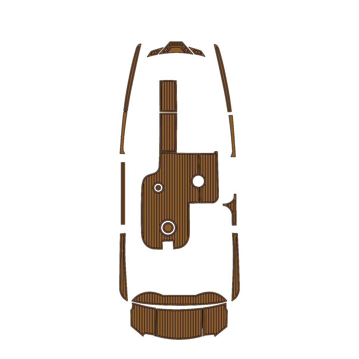Custom "2016 MB F22 Tomcat" EVA Foam Boat Deck Mat Marine Flooring Marine Boat Decking Yacht Pad HzKaiCun