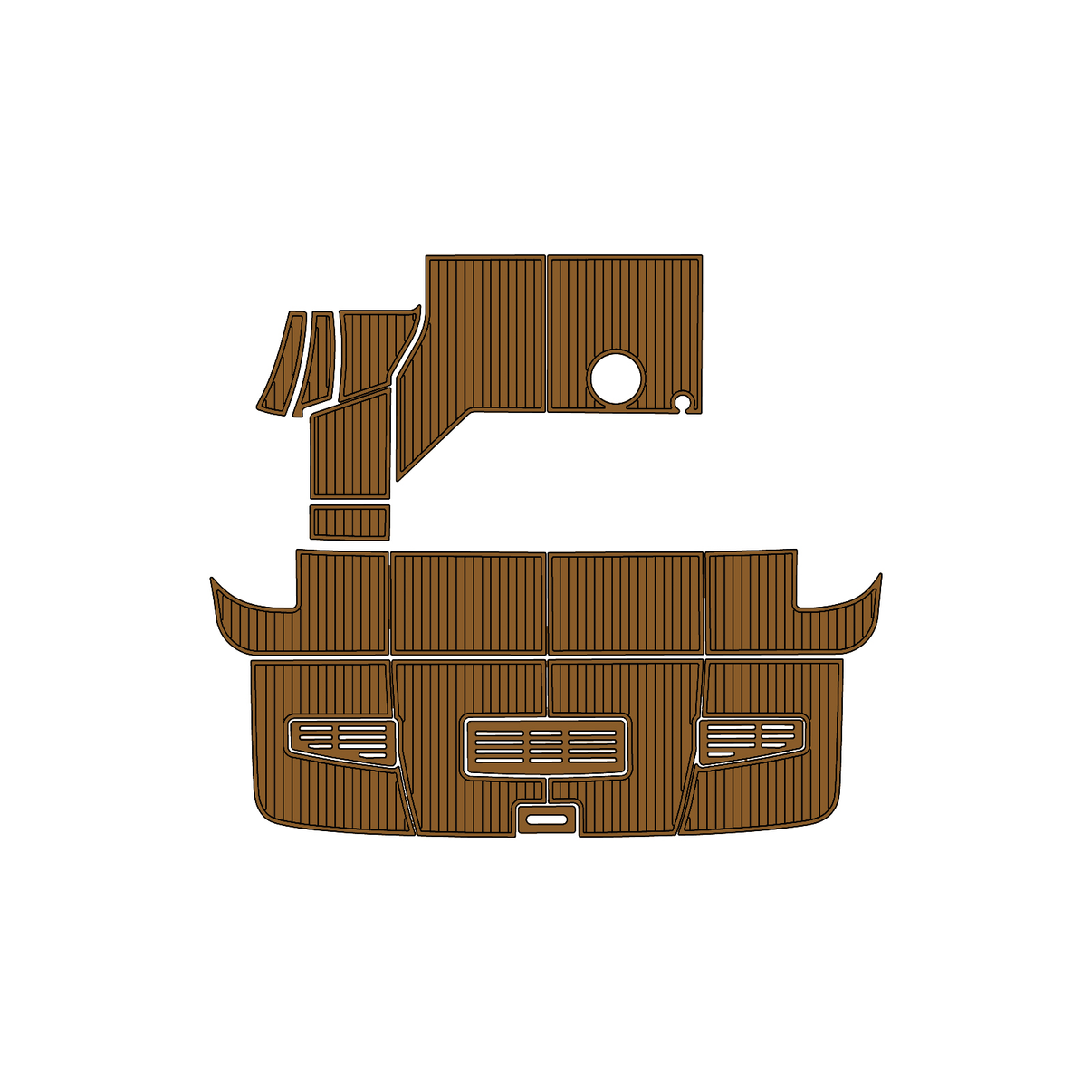 Custom "2016 SeaRay 400" EVA Foam Boat Deck Mat Marine Flooring Marine Boat Decking Yacht Pad HzKaiCun