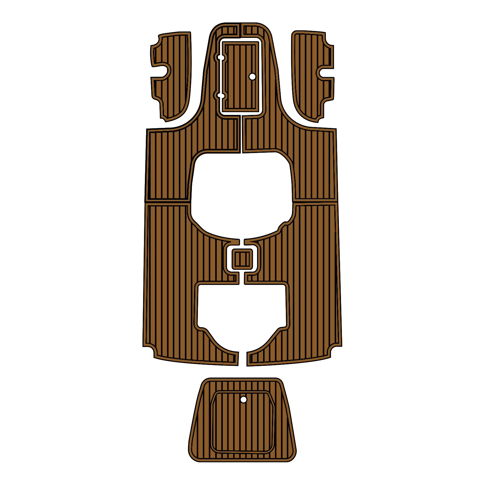 Custom "2018 Contender 25 Bay" EVA Foam Boat Deck Mat Marine Flooring Marine Boat Decking Yacht Pad HzKaiCun