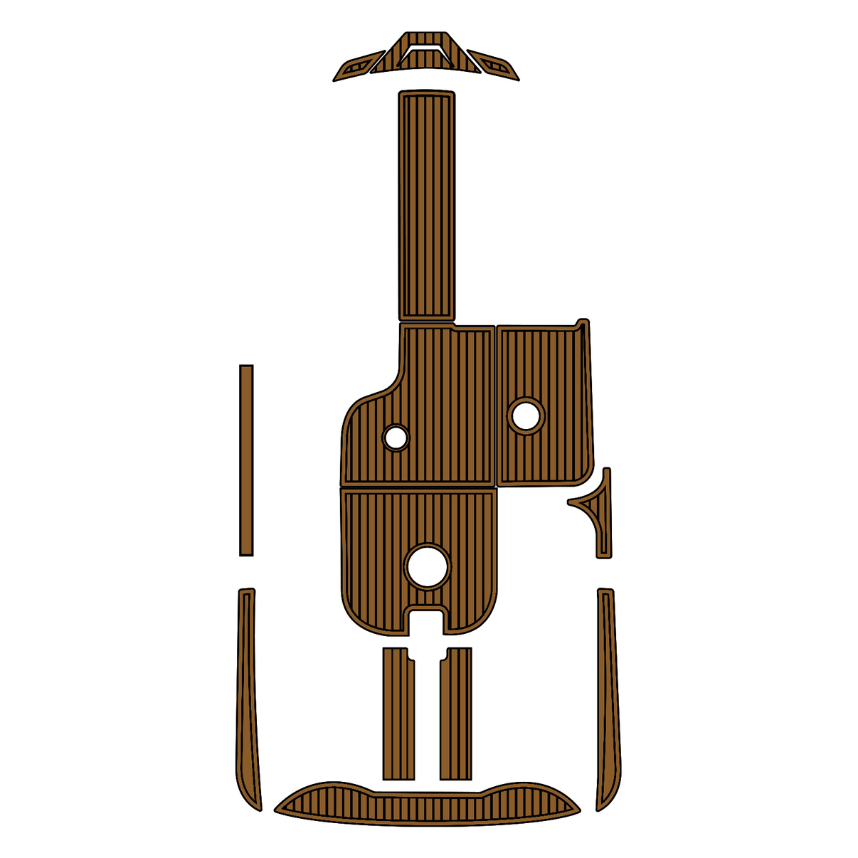 Custom "2018 MB Sports F22" EVA Foam Boat Deck Mat Marine Flooring Marine Boat Decking Yacht Pad HzKaiCun