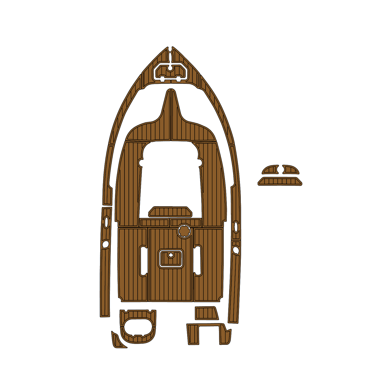 Custom "2018 Nautic Star 2102 Legacy" EVA Foam Boat Deck Mat Marine Flooring Marine Boat Decking Yacht Pad HzKaiCun