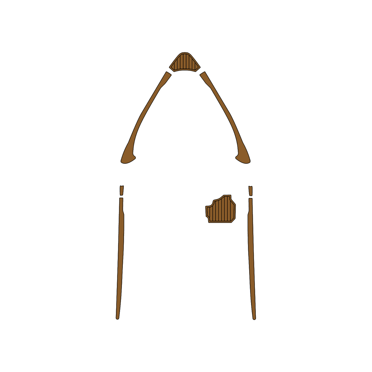 Custom "2018 Sanger 237 SX" EVA Foam Boat Deck Mat Marine Flooring Marine Boat Decking Yacht Pad HzKaiCun