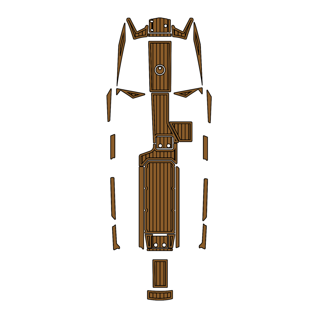 Custom "2017-2018 Malibu 24MXZ" EVA Foam Boat Deck Mat Marine Flooring Marine Boat Decking Yacht Pad HzKaiCun