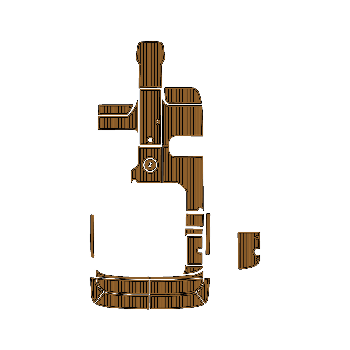 Custom "2019 Bayliner VR5" EVA Foam Boat Deck Mat Marine Flooring Marine Boat Decking Yacht Pad HzKaiCun