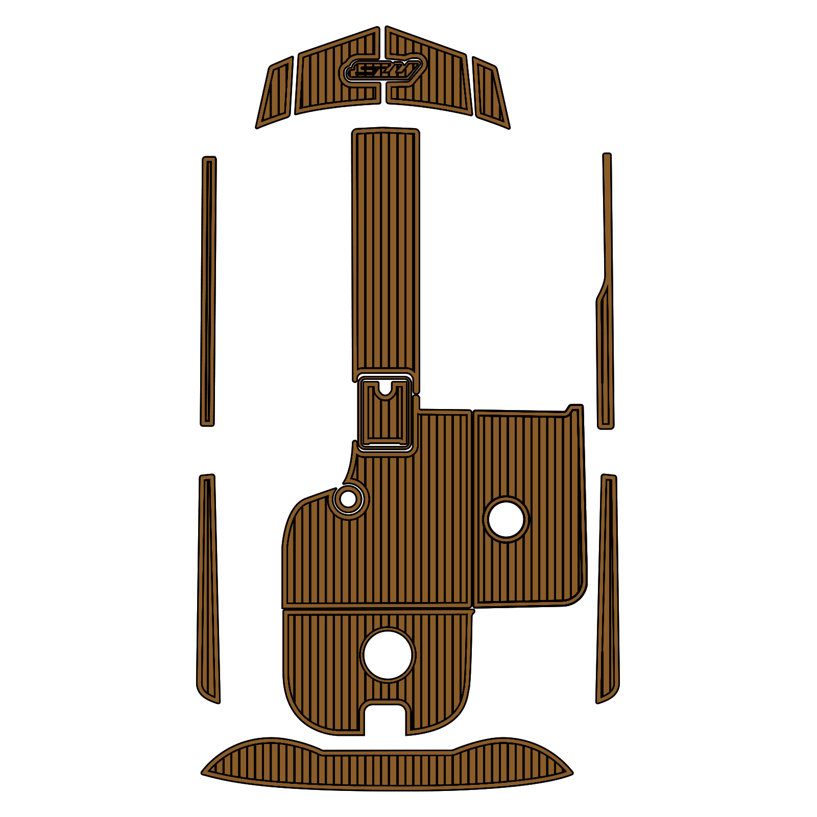 Custom "2019 MB Sports B52 21" EVA Foam Boat Deck Mat Marine Flooring Marine Boat Decking Yacht Pad HzKaiCun