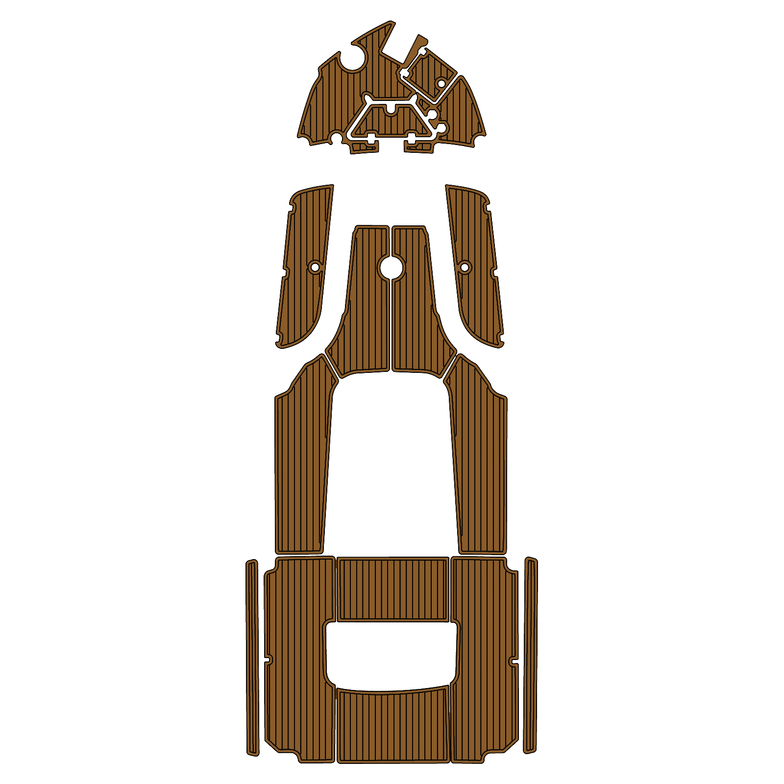 Custom "2019 Nautic Star 251 Hybrid" EVA Foam Boat Deck Mat Marine Flooring Marine Boat Decking Yacht Pad HzKaiCun
