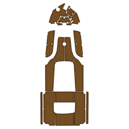 Custom "2019 Nautic Star 251 Hybrid" EVA Foam Boat Deck Mat Marine Flooring Marine Boat Decking Yacht Pad HzKaiCun