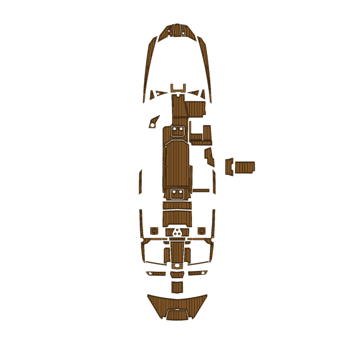 Custom "2021 Malibu M240" EVA Foam Boat Deck Mat Marine Flooring Marine Boat Decking Yacht Pad HzKaiCun