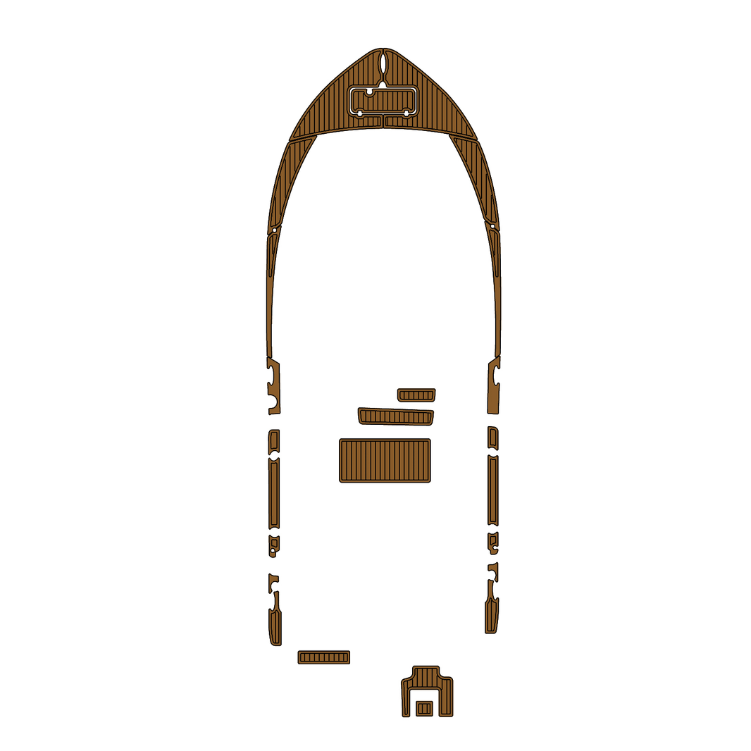 Custom "2021 Tidewater 220 LXF" EVA Foam Boat Deck Mat Marine Flooring Marine Boat Decking Yacht Pad HzKaiCun