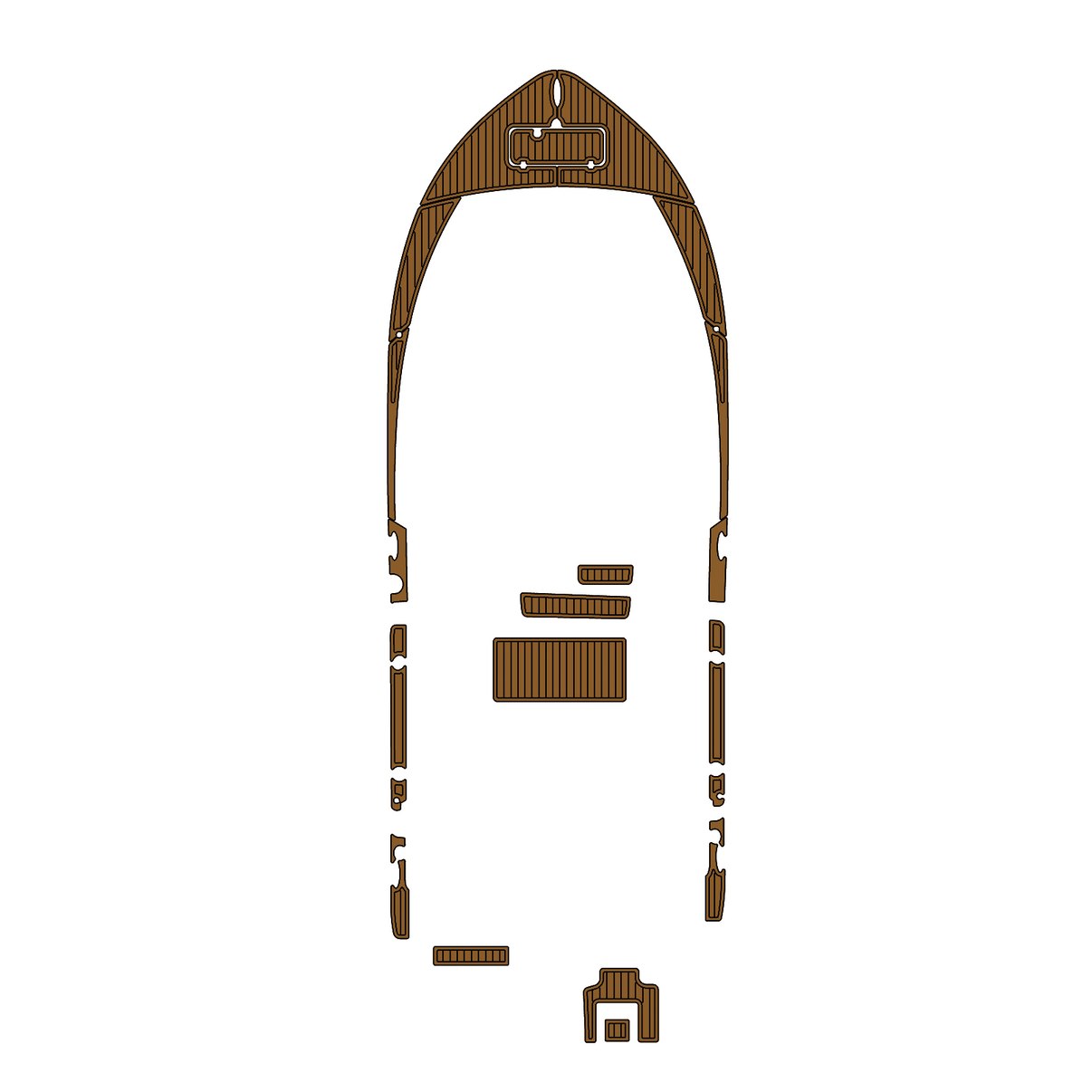 Custom "2021 Tidewater 220 LXF" EVA Foam Boat Deck Mat Marine Flooring Marine Boat Decking Yacht Pad HzKaiCun
