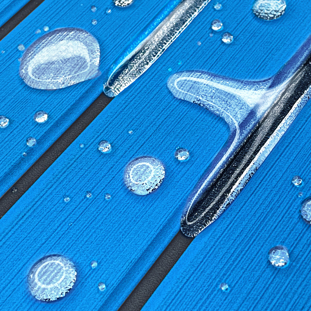 3M Self Adhesive EVA Foam Sheets - Blue and Black U Groove Boat Flooring HzKaiCun