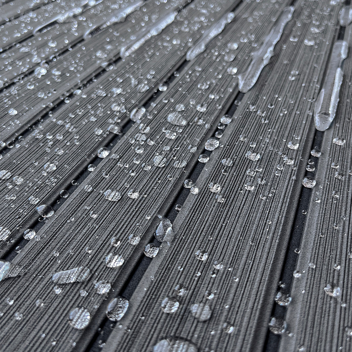 3M Self Adhesive EVA Foam Sheets - Dark Gray and Black U Groove Boat Flooring