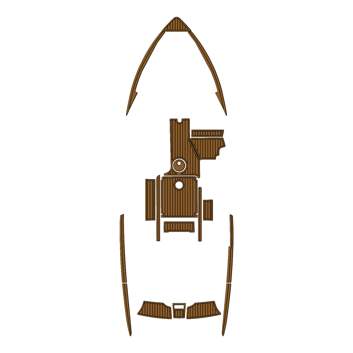 Custom "2022 Malibu 20 VTX" EVA Foam Boat Deck Mat Marine Flooring Marine Boat Decking Yacht Pad HzKaiCun