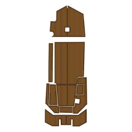 Custom "2023 Excel 1754 SW" EVA Foam Boat Deck Mat Marine Flooring Marine Boat Decking Yacht Pad HzKaiCun