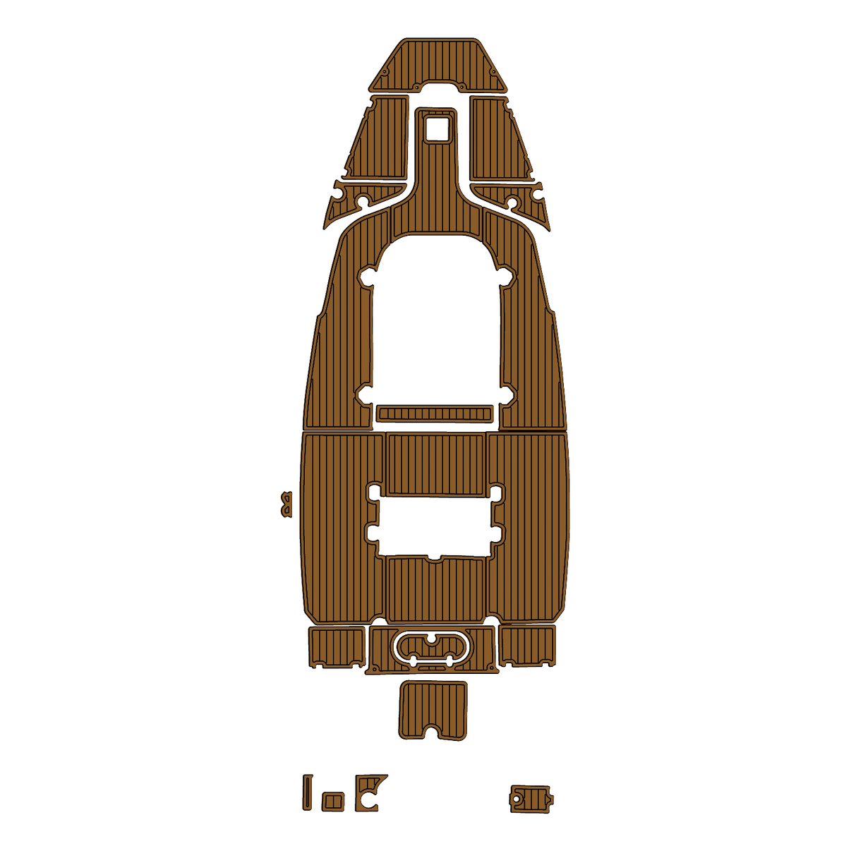 Custom "2023 Key West 219FS" EVA Foam Boat Deck Mat Marine Flooring Marine Boat Decking Yacht Pad HzKaiCun
