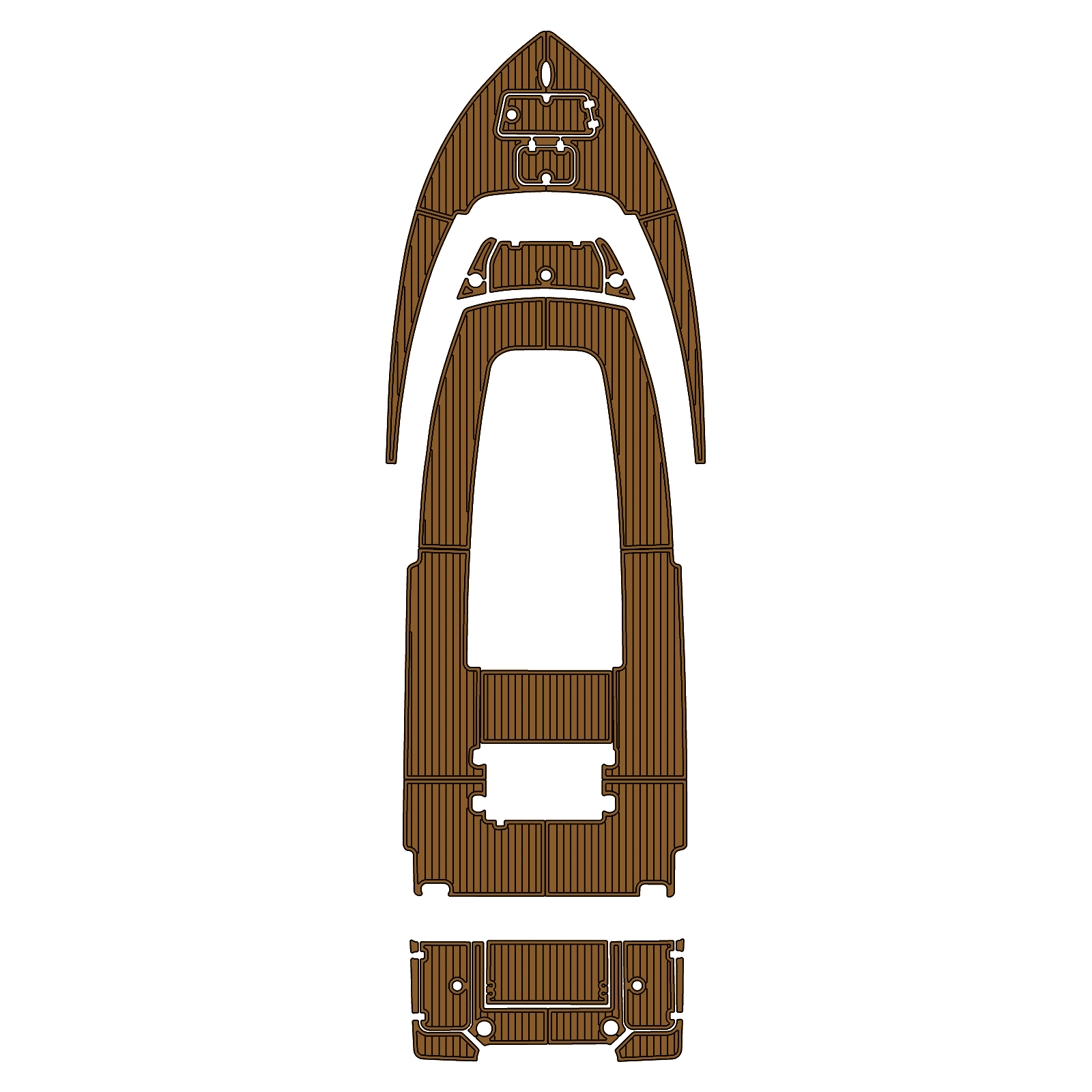 Custom "2023 Sportsman 247OE Bay Boat" EVA Foam Boat Deck Mat Marine Flooring Marine Boat Decking Yacht Pad HzKaiCun