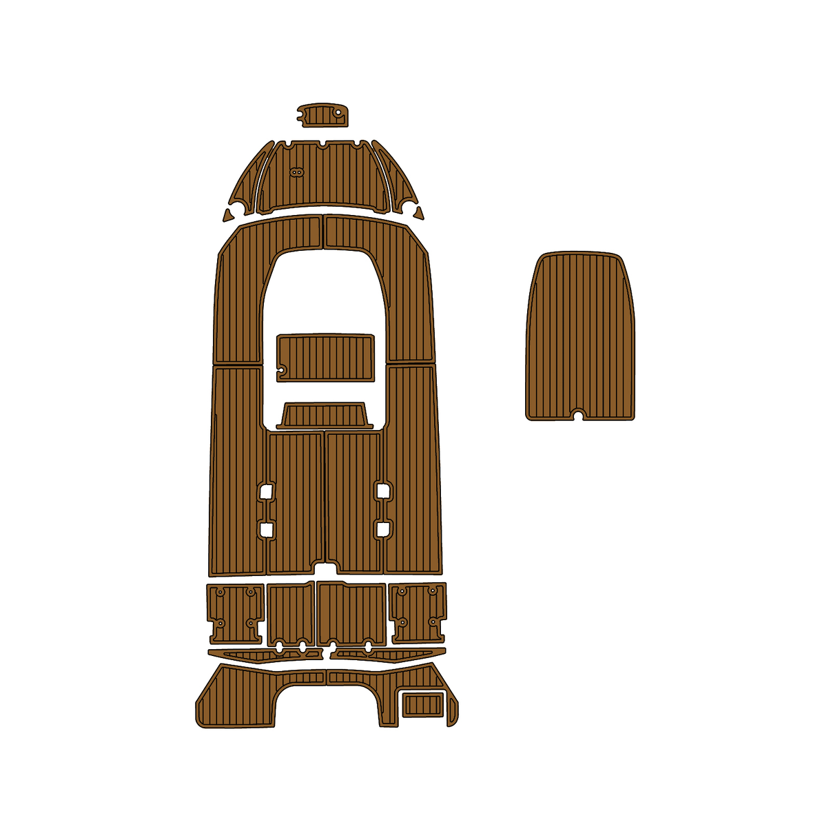 Custom "2023 Stingray 173CC" EVA Foam Boat Deck Mat Marine Flooring Marine Boat Decking Yacht Pad HzKaiCun