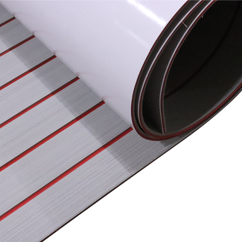 3M Self Adhesive EVA Foam Sheets - Light Gray and Red H Groove Boat Flooring HzKaiCun