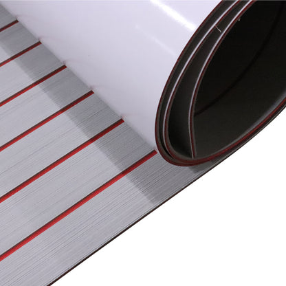 3M Self Adhesive EVA Foam Sheets - Light Gray and Red H Groove Boat Flooring HzKaiCun