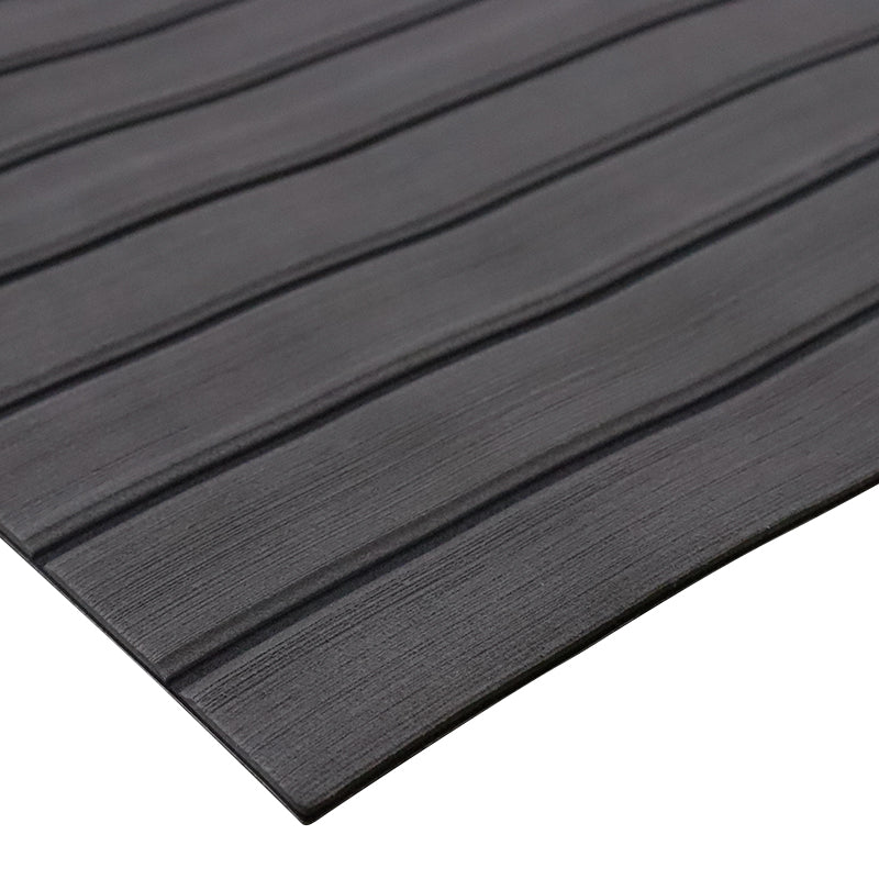 3M Self Adhesive EVA Foam Sheets - Dark Gray and Black U Groove Boat Flooring