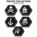EVA Dice Rolling Mats – 5-Piece Set, 12" Hexagon Mats for Family Game Night HzKaiCun