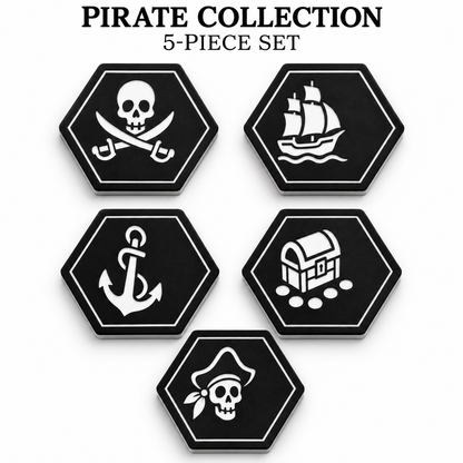 EVA Dice Rolling Mats – 5-Piece Set, 12" Hexagon Mats for Family Game Night HzKaiCun