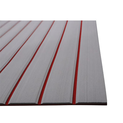 3M Self Adhesive EVA Foam Sheets - Light Gray and Red U Groove Boat Flooring HzKaiCun