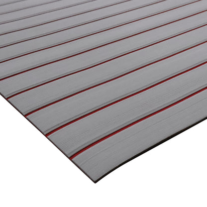 3M Self Adhesive EVA Foam Sheets - Light Gray and Red U Groove Boat Flooring HzKaiCun
