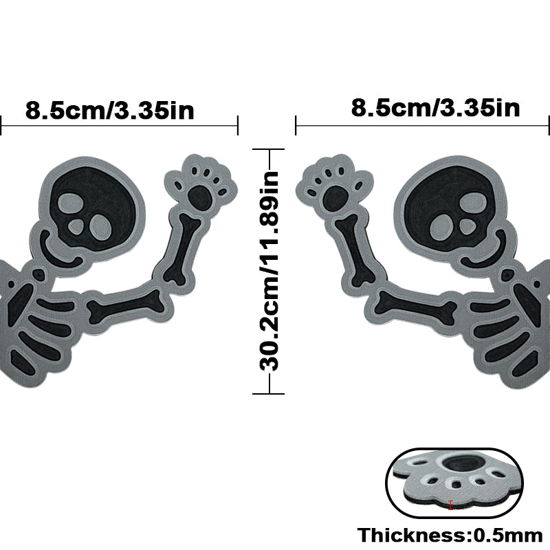 Skeleton EVA Foam Decorative Stickers – Self-Adhesive Decals for Doors, Windows & More HzKaiCun