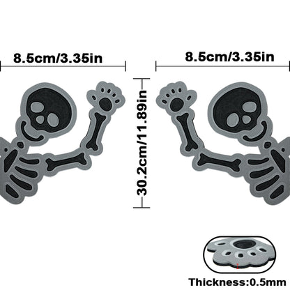 Skeleton EVA Foam Decorative Stickers – Self-Adhesive Decals for Doors, Windows & More HzKaiCun