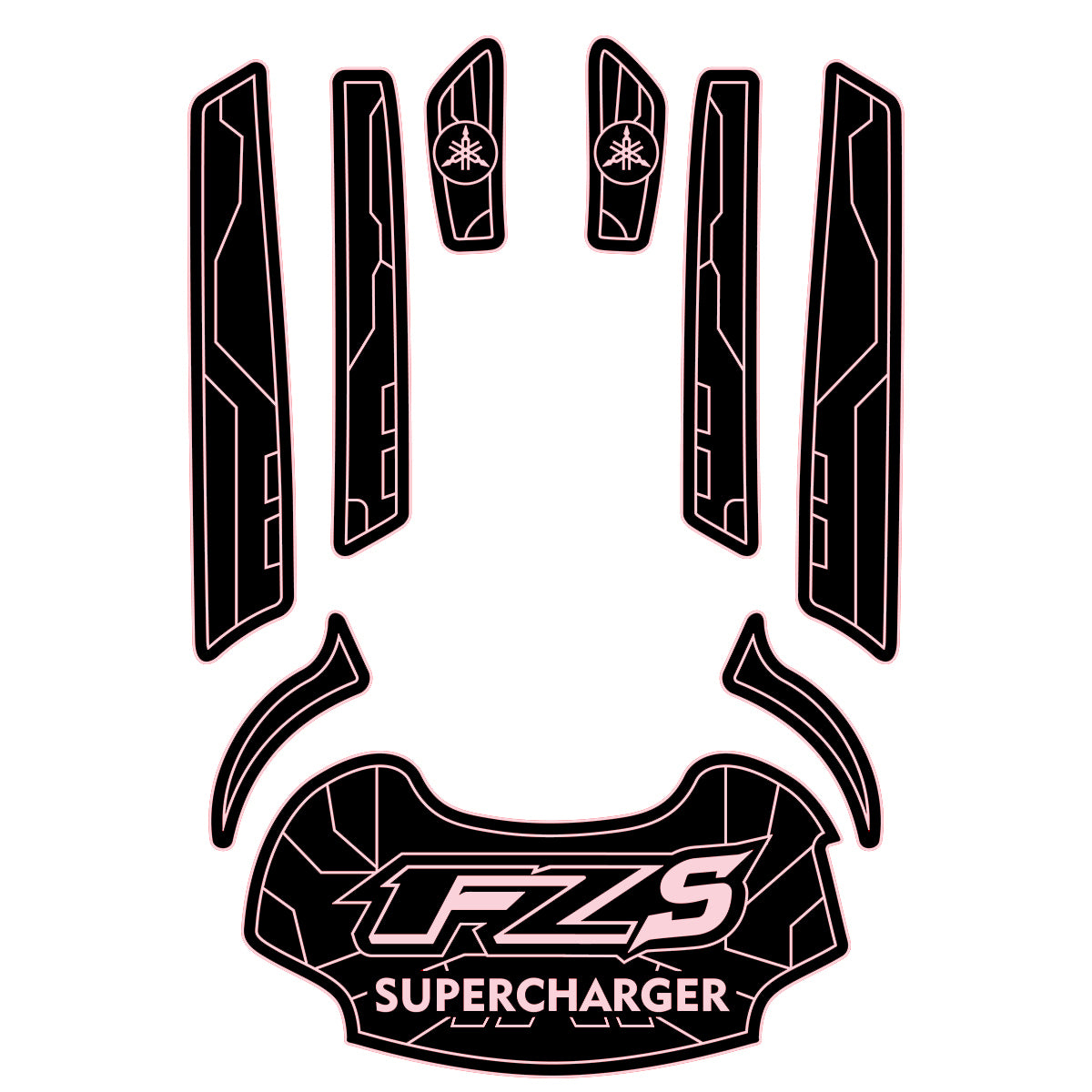 Custom 2009-2011 Yamaha FX HO Jet Ski EVA Traction Mats HzKaiCun