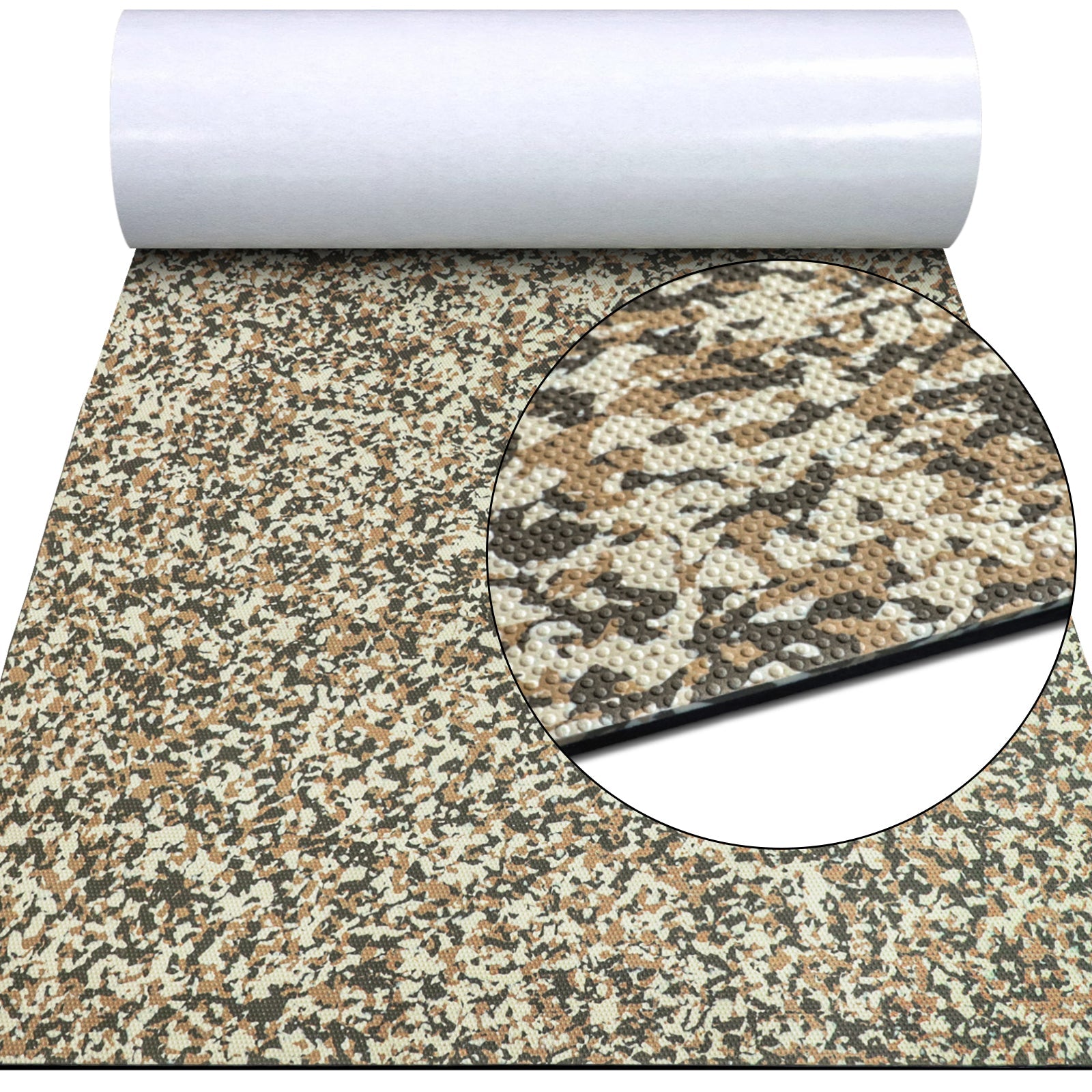 3M Self Adhesive EVA Foam Sheets - Desert Camo Hot Pressed Dots Boat Mat Marine Decking HzKaiCun